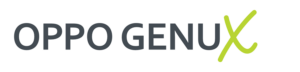 OPPO GENU X Logo grau-grün (1500x360) Knieorthese OPPO GENU X Logo